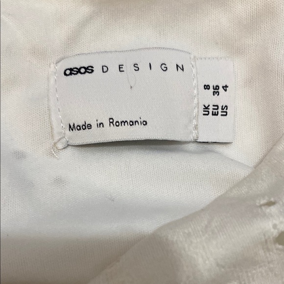 ASOS Floral Broderie Mini Dress - Picture 5 of 7